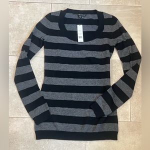 Theory Long Sleeve Striped Sweater